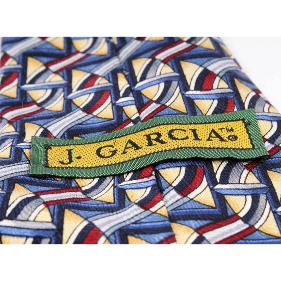 Lot of 4 - JERRY J. GARCIA Colorful Patterned Silk Ties - Picture 5 of 10